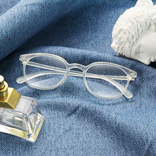 Image of VisionGlobal Blue Light Blocking Glasses for Women Men, Computer Reading, TV Glasses, Stylish Oval /Square Frame