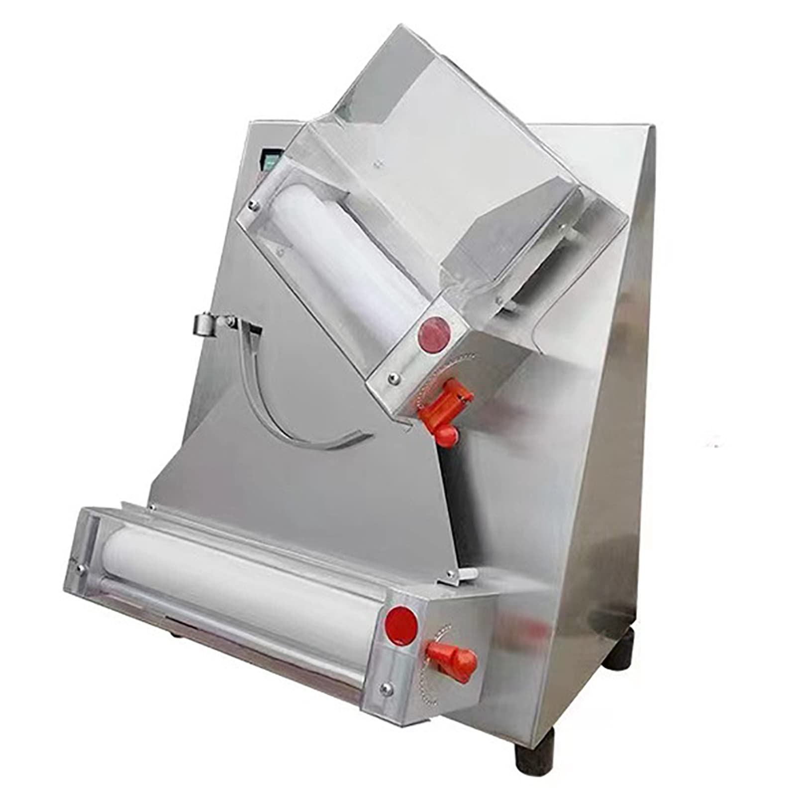 Rullo per Impasto per Pizza Automatico, Macchina per Pizza Elettrica da 12 Pollici Max, Macchina per Pizza da 370 W, Adatta per Attrezzature per Pasta E Pane per Pizza con Noodle