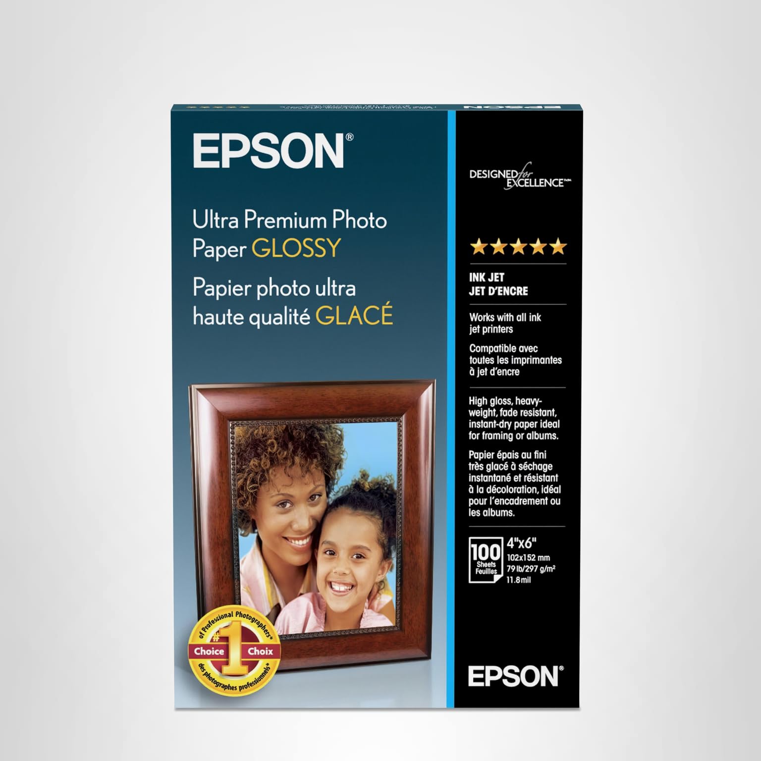 Amazon.com : Epson Ultra Premium Photo Paper Glossy - S042174, 4