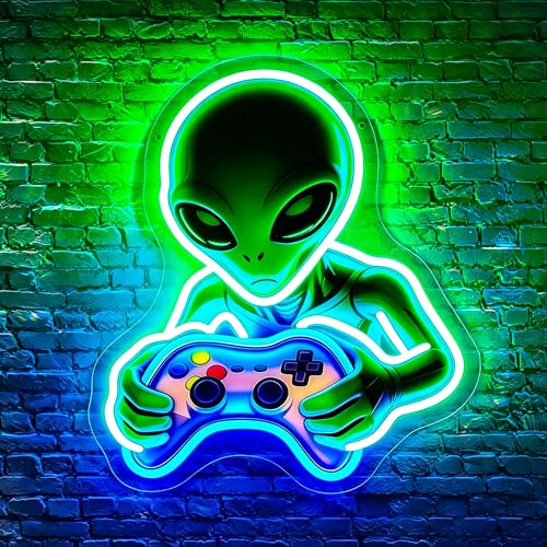 Image of Neon Sign Alien Gaming Neon Sign for Wall Decor LED Sign Neon Light