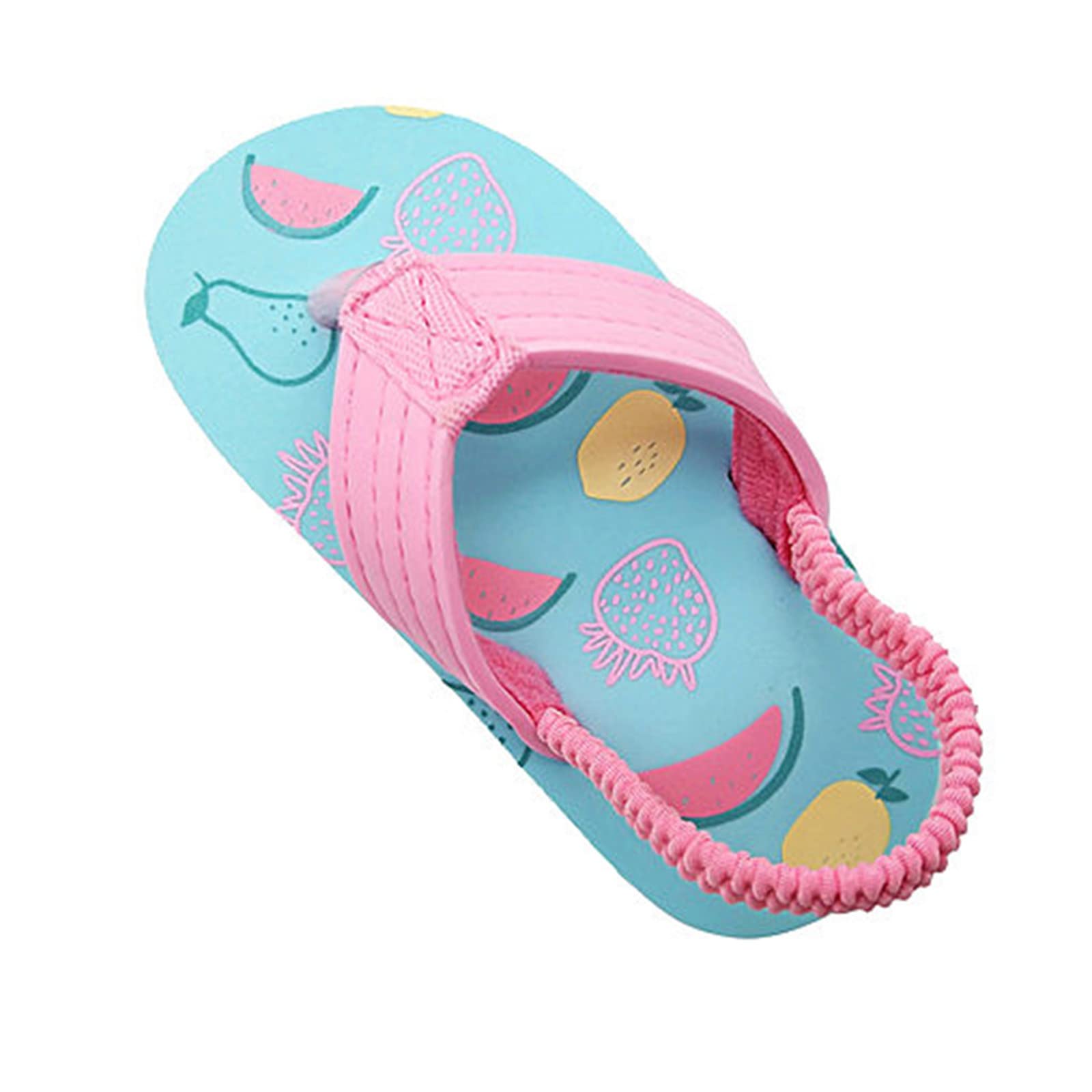 Generisch 2025 Eva Chaussures de plage élastiques pour fille Chaussures à lanières et tongs pour enfants Sandales d'été réglables pour fille Sandales pour enfants, bleu ciel, 24 EU