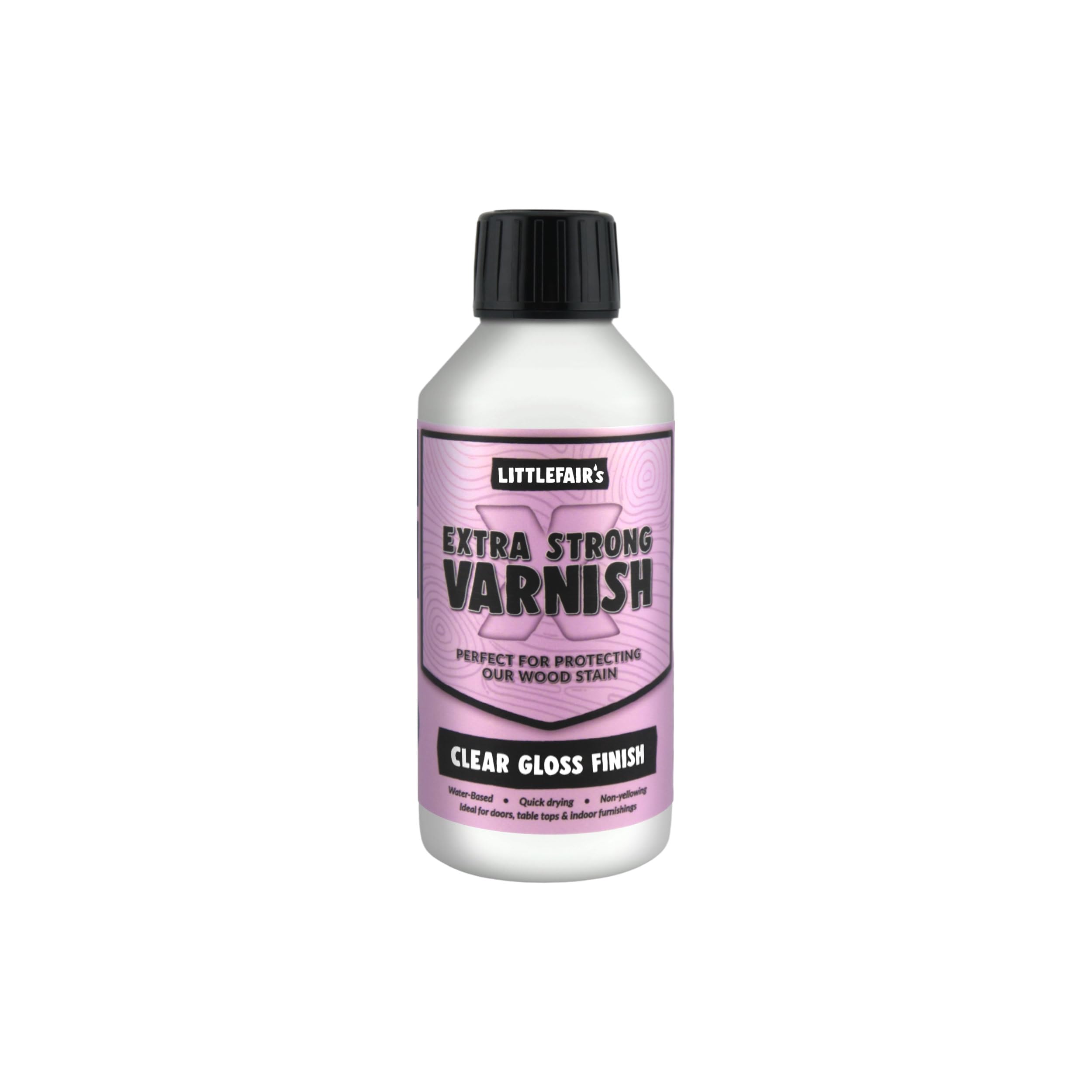 B&Q - Clear Wood Varnish Extra StrongGloss250MlLittlefair's