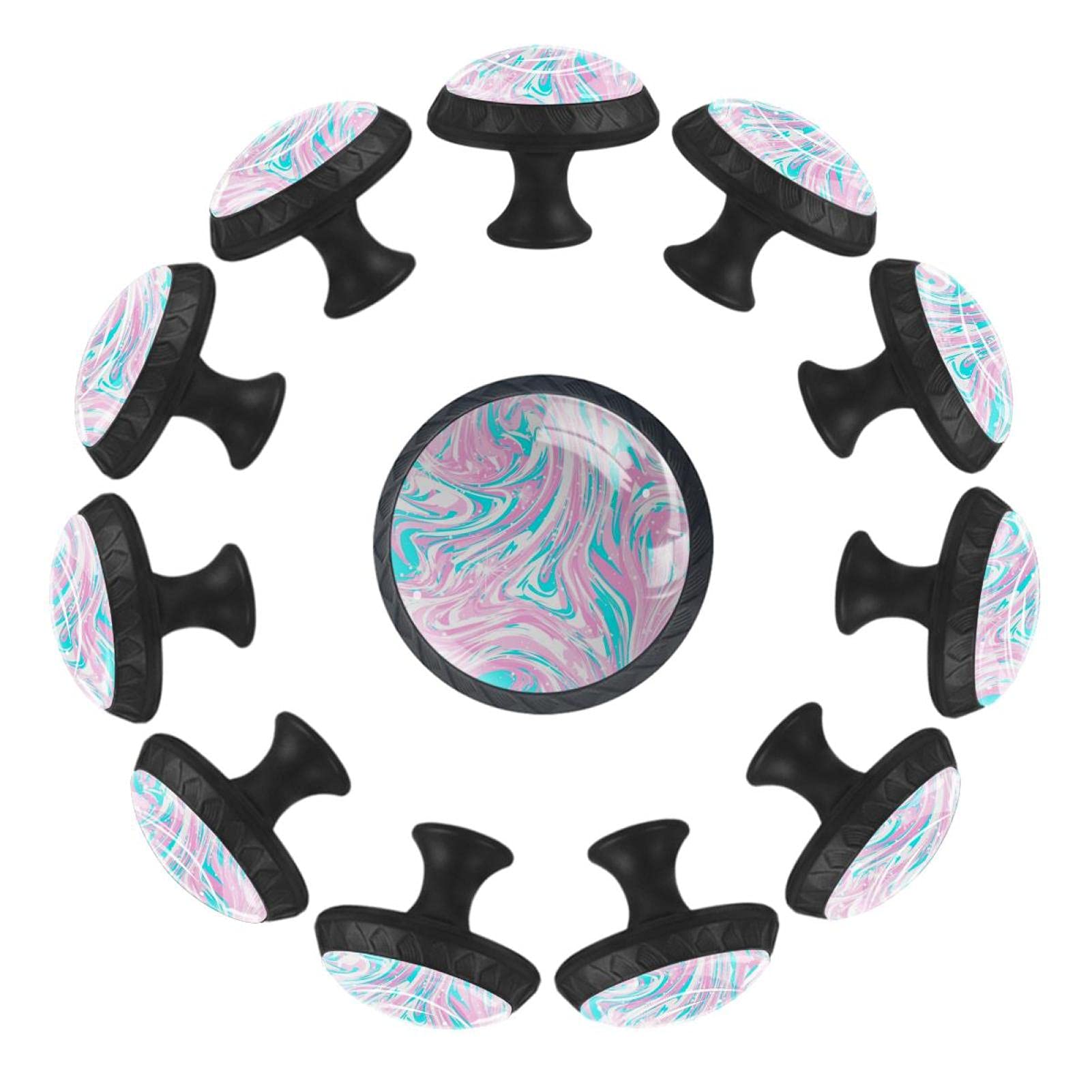 Boutons de tiroir ronds Liquid Wave pour relooker la commode de la crèche