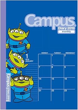 Amazon サンスター文具 ディズニー キャンパスダイアリー 手帳 19年 A5 マンスリー トイストーリー S 18年 10月始まり 文房具 オフィス用品 文房具 オフィス用品