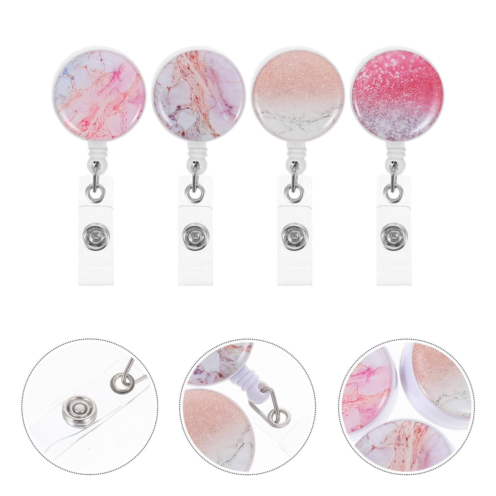 Lurrose 16 Pz fermaglio distintivo accessori per ufficio portabadge Badge per studenti portatessera badge nominativi porta badge fibbie per badge fibbie per carte dei dipendenti AbS