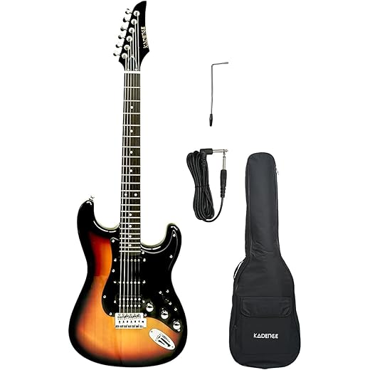 Kadence AstroMan Electric Guitar Sunburst with Bag