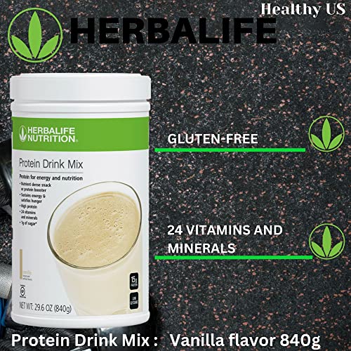 herbalife herbalife protein drink mix vanilla flavor 840g nutrient dense healthy snack protein