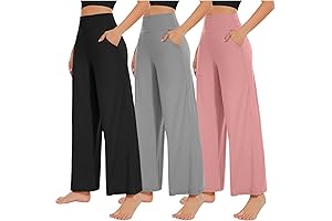 NEW YOUNG 3-Pack Women's High Waist Loose Sweatpants with Pockets