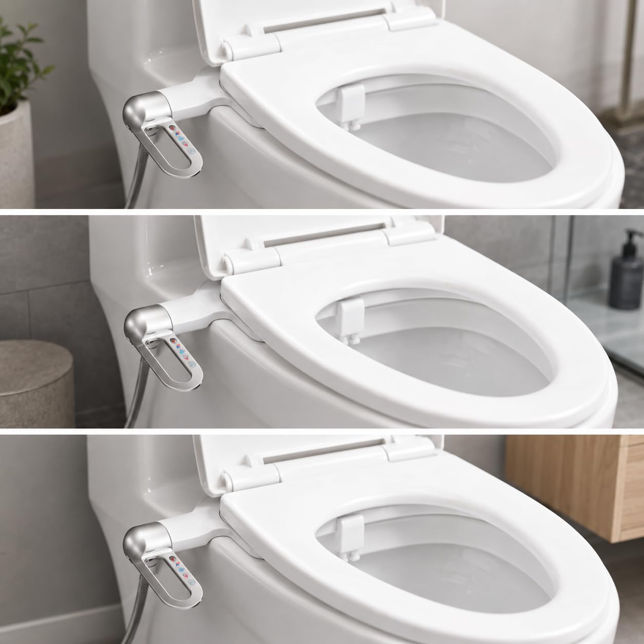 MagiDeal Sedile Portatile per Water con Doppia Funzione di Lavaggio Femminile E Posteriore Dispositivo Igienico in Senza Corrente atto per Sanitari Moderni, style to 2