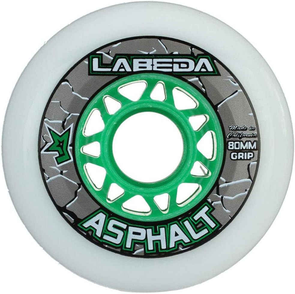 Wheels Inline Roller Hockey Gripper Asphalt Outdoor White 80mm 83A x1