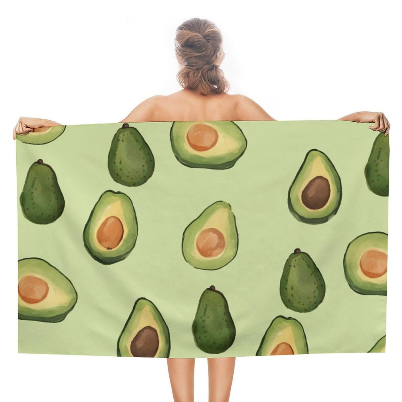 LSRCPD Beach Towels Fruit Pattern Swim Swimming Bath Travel For Adults Women 80X130Cm