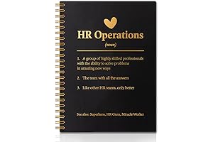Inspirational Gold Foil Notebook: An Ideal Gift for HR Professionals.