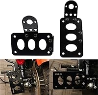 Vista 1 de HDBUBALUS Soporte de matrícula de motocicleta, eje vertical horizontal o montaje de choque, apto para Harley Bobber Chopper