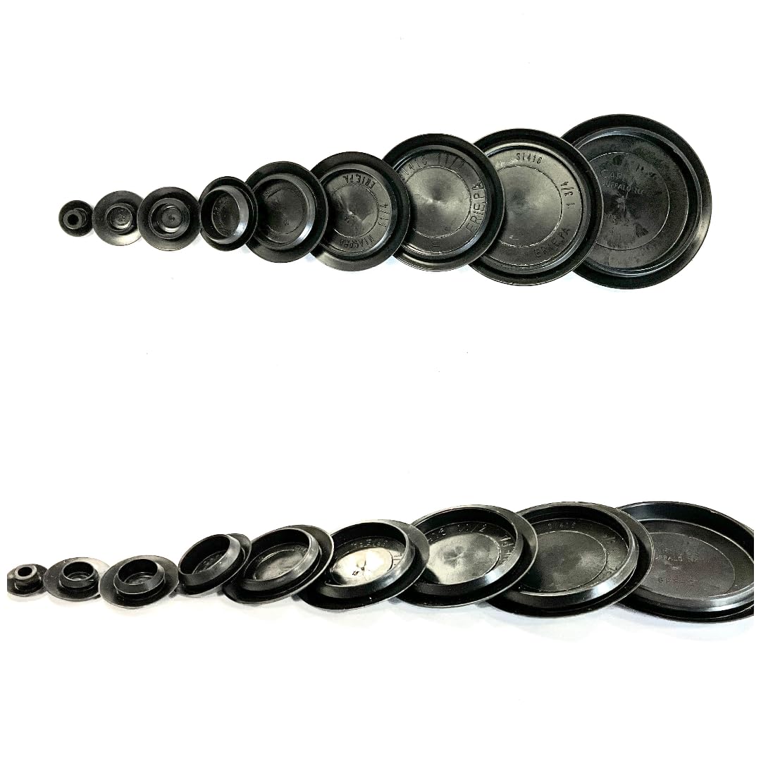 Lot De 141 Bouchons Plastique Pour Carrosserie Voiture - 6 Types, Tailles 0,9 à 2,2cm - Boîte Rangement Incluse