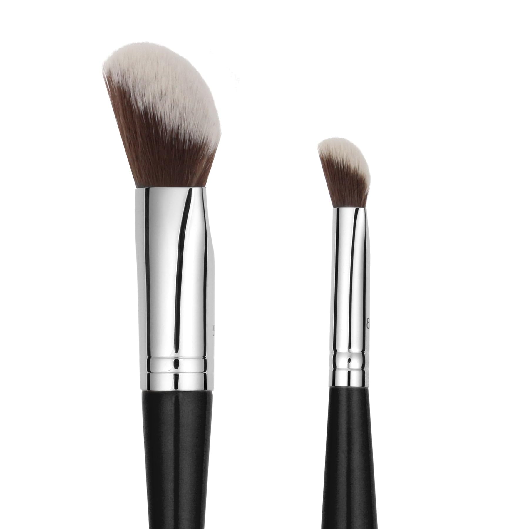 Bdellium Tools Professional Makeup Brush - Maestro Series 969 Double-ended BDHD Phase II/Phase III - With All-Vegan Synthetic Fibers, For Versatile Application and Blending (Black, 1pc)