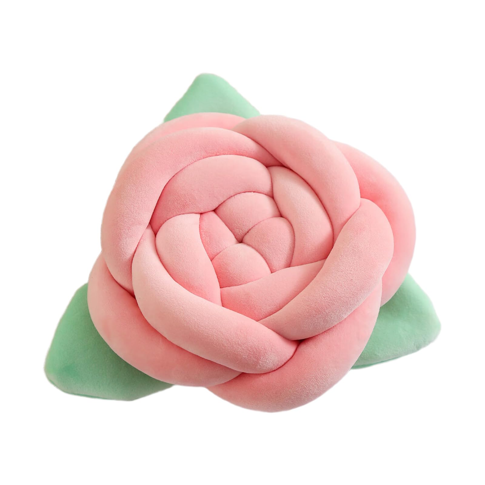 PANGBOER Florals Textured Knot Accent Pillow Sturdy Polyester Fabric Stylish Sofa Bed Couch Decorative Pillow Cover Sofa Knot