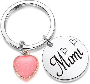 ZNOSVEI Mimi Birthday Keychain - Grandma Gifts From Grandkids, Mimi Gifts For Grandma Appreciation Jewelry - Grandmother Keychain For Gigi, Nonna, Mamaw, Yaya Jewelry - Mom Keyring For Meme, Abuela
