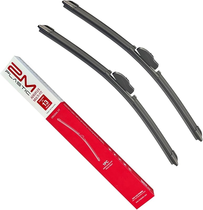 Palhetas do limpador de para-brisa dianteiro 2M PLASTIC para RAM PROMASTER 1500, 2500 e 3500 2014–2025 – Par 26" e 22"
