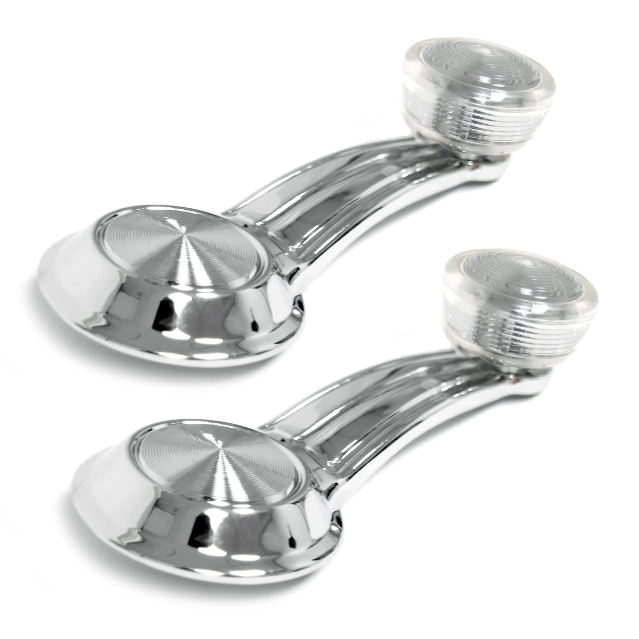 Window Handle Clear Knob Pair for 1973-1977 Oldsmobile Cutlass Supreme