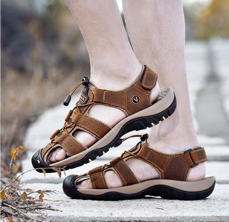 Women's Men Closed Toe Hiking Sandals Barefoot Walking Water Wading Shoes Comfort Non-slip Abrasion-Resistant Athletic Sport Outdoor Adventure Sandals Casual Beach Peep Toe Sandals4