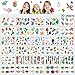 BBLIKE Tattoo Kinder Temporäre Tattoos Kinder Tattoos Set Waschbare Temporäre Aufkleber Hautfreundliche Temporäre Kindertattoos perfekt für Kindergeburtstag Party und Geschenk (30 Blätter normal)