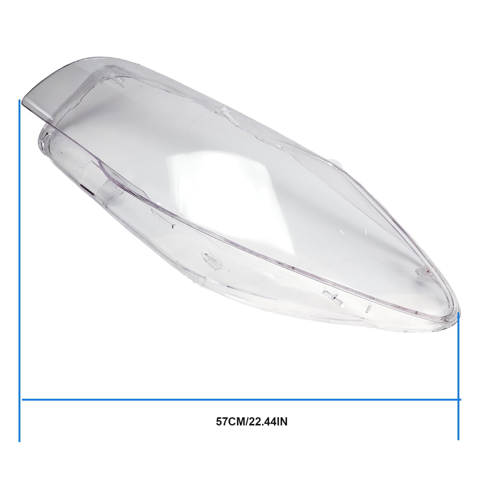 Vetro per fari F10/F11, copridisco litch, disco anteriore, lato guida (sinistra)