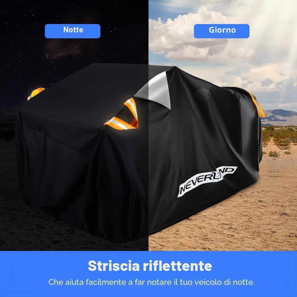 NEVERLAND Telo quad impermeabile Copertura quad ATV Telo per Quad Telo quad Teli Copertura per ATV Cover Telo Copri Quad 300D Oxford anti-UV Honda, Polaris, Yamaha, Suzuki 256 * 110 * 120cm