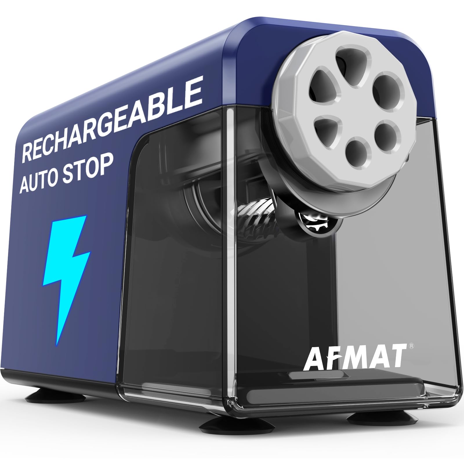 AFMAT 6-Hole Electric Pencil Sharpener PSD1 (Blue)