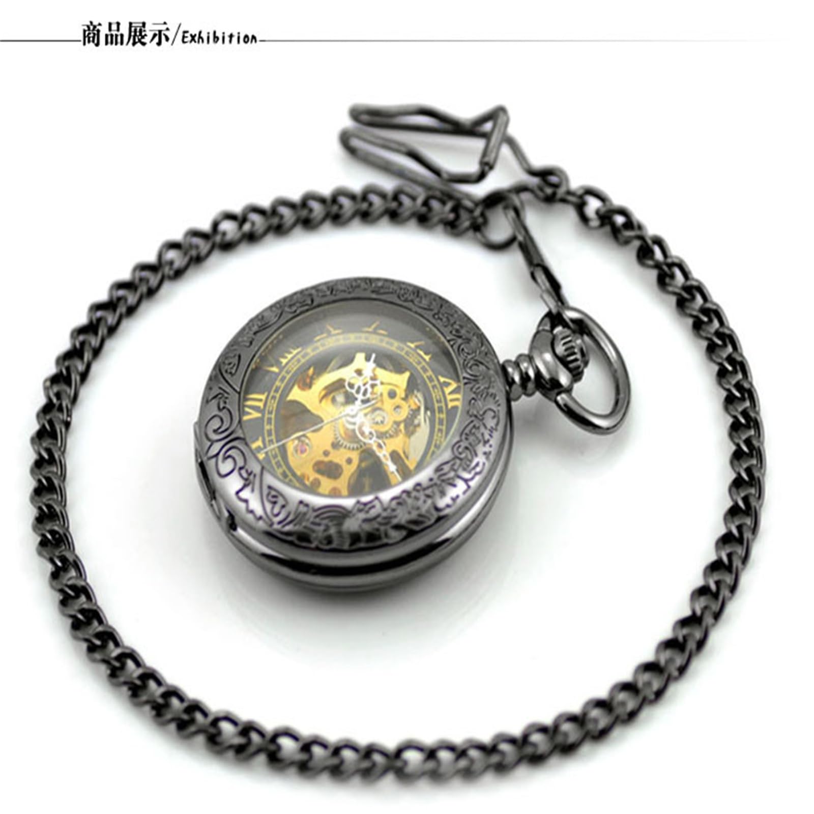 Reloj de Bolsillo mecánico Retro para Hombre y Mujer, cumpleaños o Aniversario.