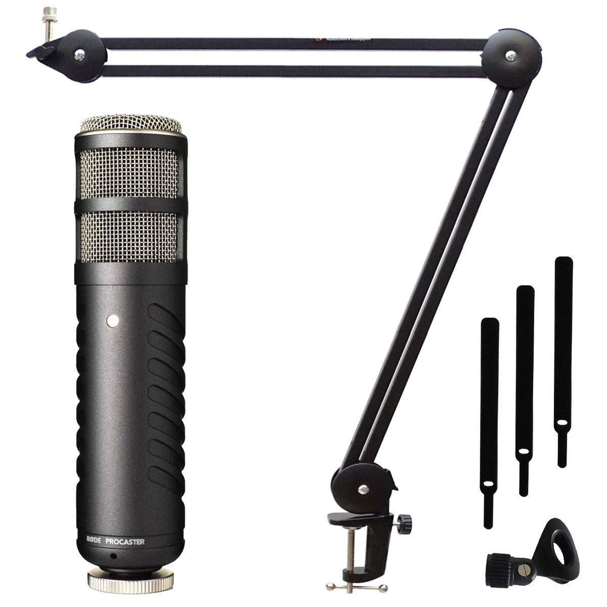 Rode Procaster Speaker Microphone + Keepdrum MS138 Microphone Arm Table Tripod