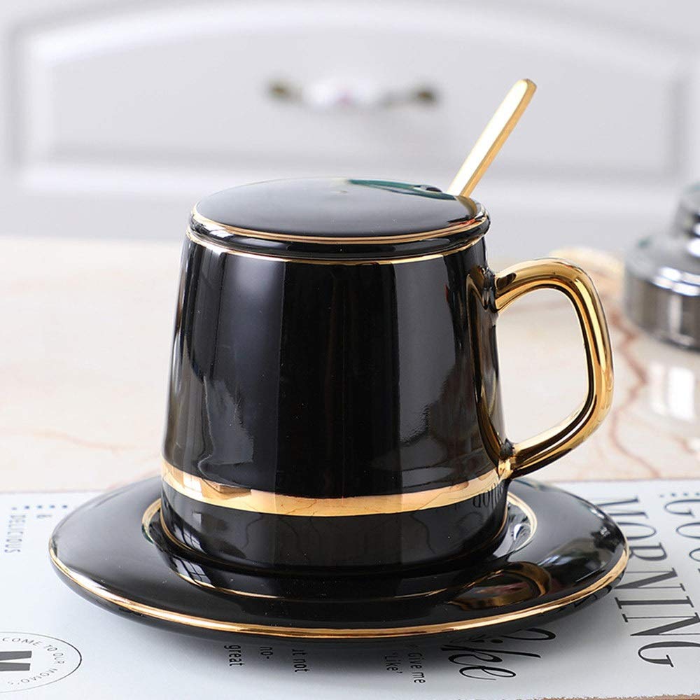純銅コーヒーカップ＆ソーサーセット Amazon｜GYZLZZB コーヒーティーカップとソーサーセット磁器の
