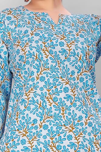 Image of Women's Pure Cotton Top and Pyjama Set