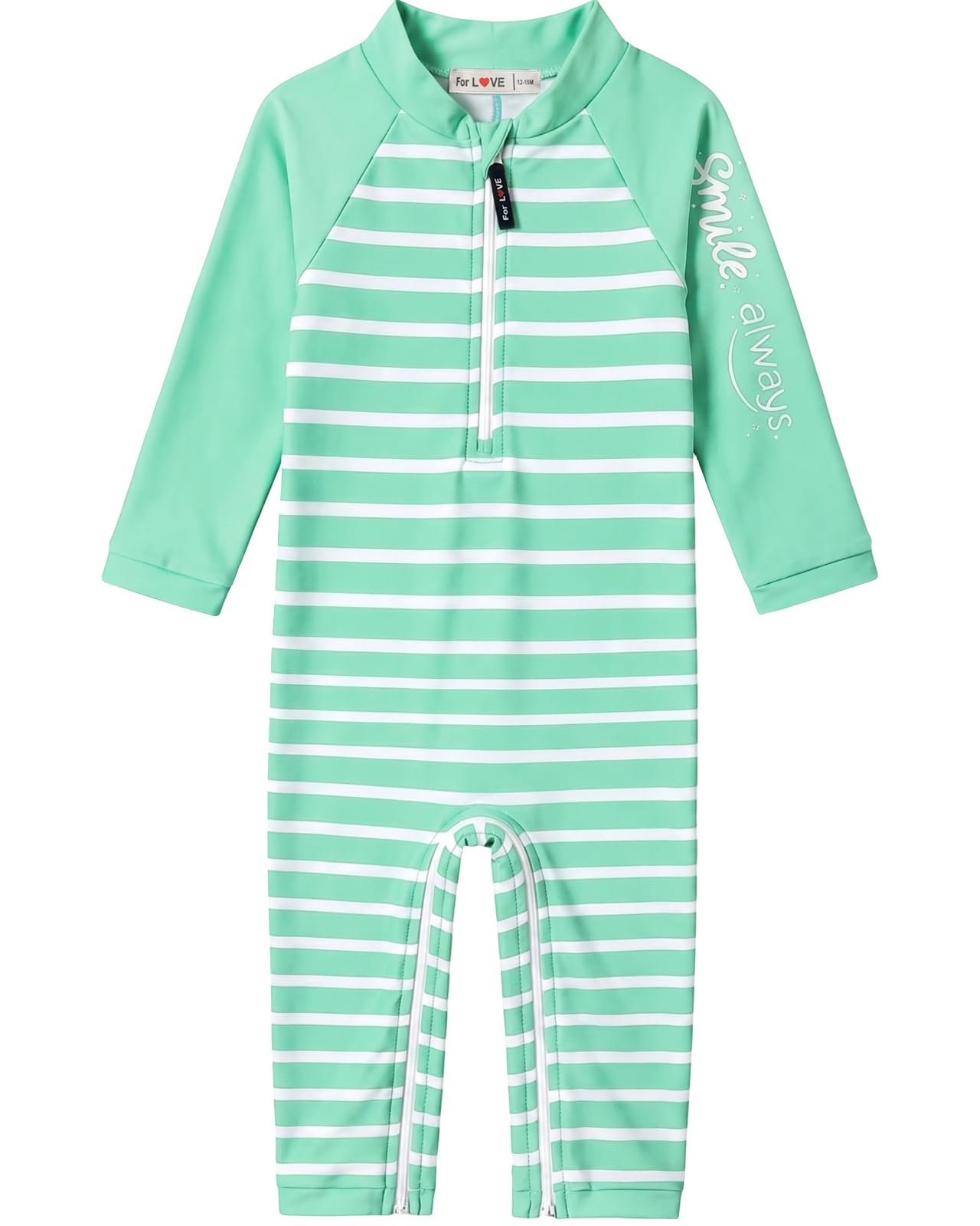 weVSwe Baby Toddler Boy Swimsuit UPF 50+ Sun Protection Rash Guard Swimwear with Crotch Zipper 0-3 Years