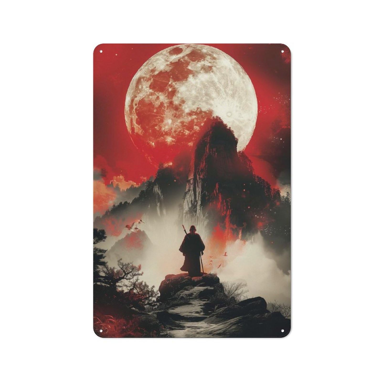 Nostalgic Japan Shinobi Poster Decorative Tin Plaque 30x20cm, Classic Pub Decor for Diner, Restaurant, Shed Or Kitchen