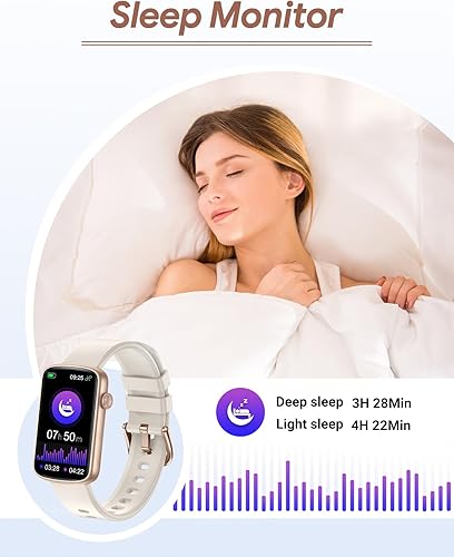 Miniatura 4 de RUIMEN Rastreador de actividad física, relojes de fitness para mujeres y hombres con monitor de frecuencia cardíaca, oxígeno en sangre, podómetro,