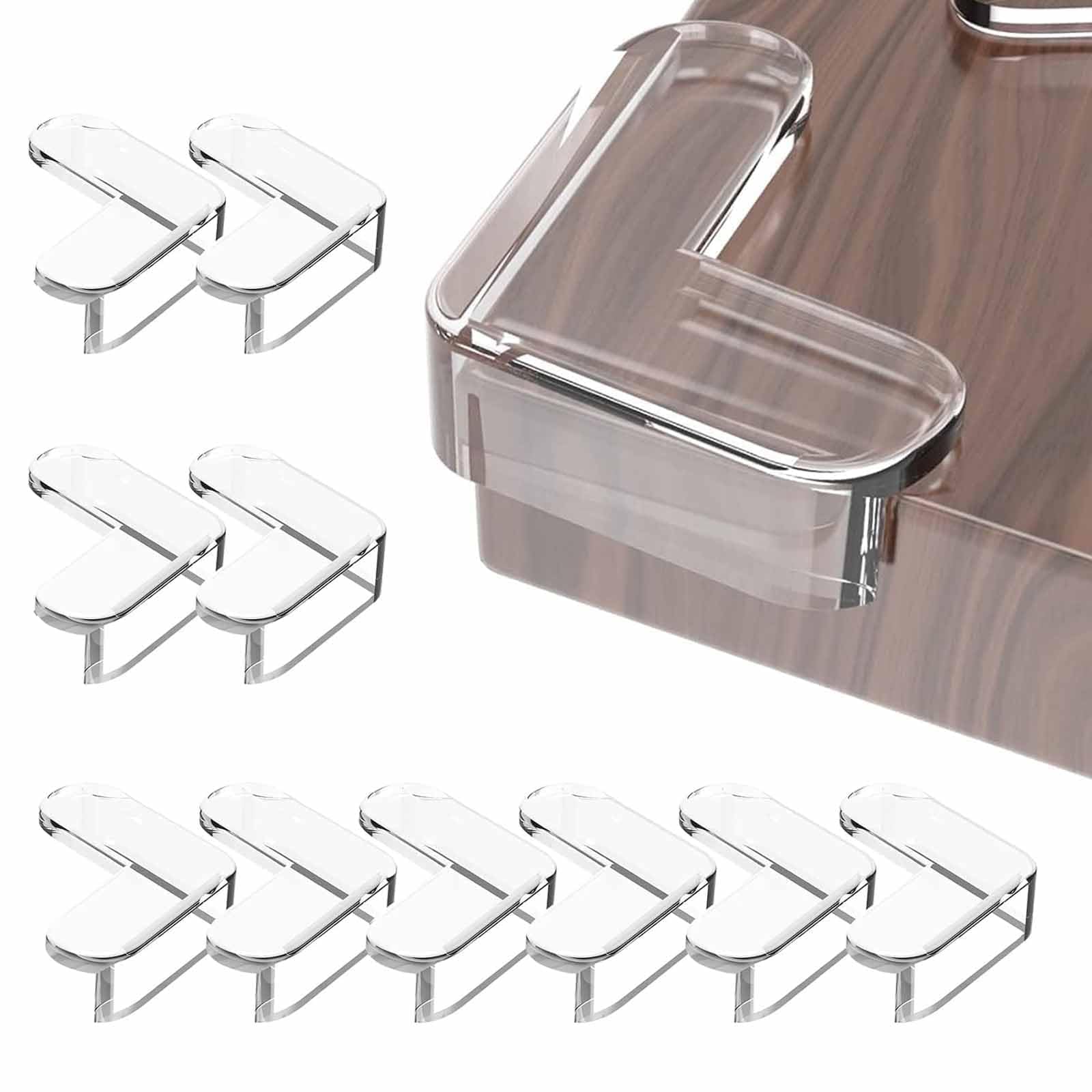 Nooynoeo Clear Corner Protectors For Kids, 10 Pcs Baby Proofing Corners Child Safety Corner Guards With Strong Acrylic Adhesive For Furniture Against Sharp Corners(4X4x1.5cm)