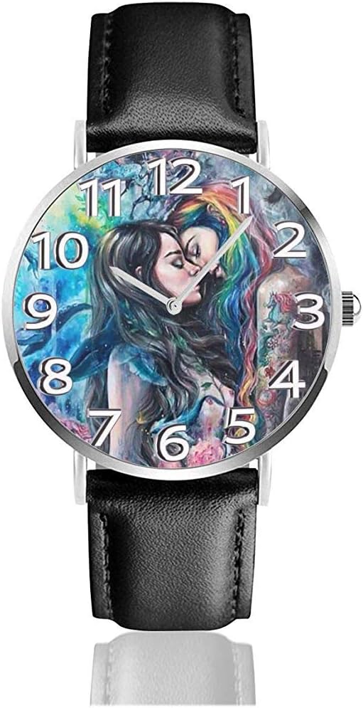 Goth Gothic Girl Lace Love LGBT Lesbian Watches Durable Pu Leather Wrist Watch Life Silence Quartz Watch Stainless Steel As A Birthday Gift
