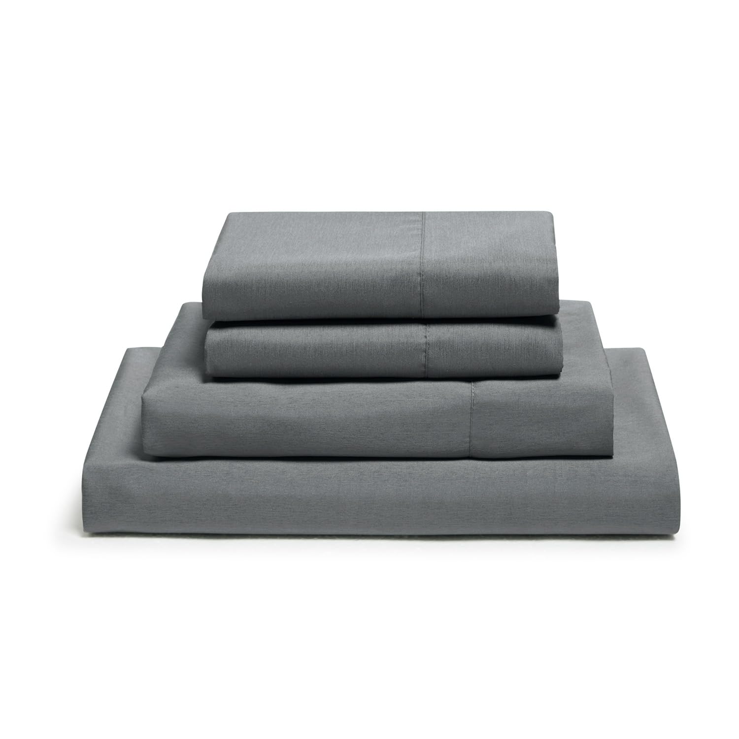 Hearth & Harbor 4-częściowy zestaw pościeli na łóżko king-size, 60% mikrofibra, 40% sztuczny jedwab pochodzący z bambusowych prześcieradeł King Size, oddychające prześcieradła na łóżko King Size,