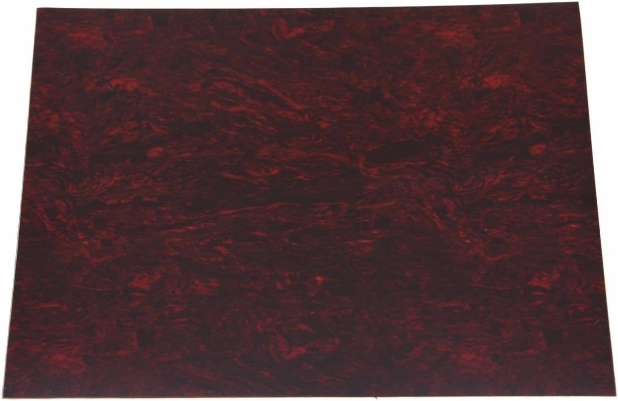 Dopro 25x20cm RedTortoise Acoustic Guitar Self Adhesive Scratch Plate Sheet Pickguard Material Sheet