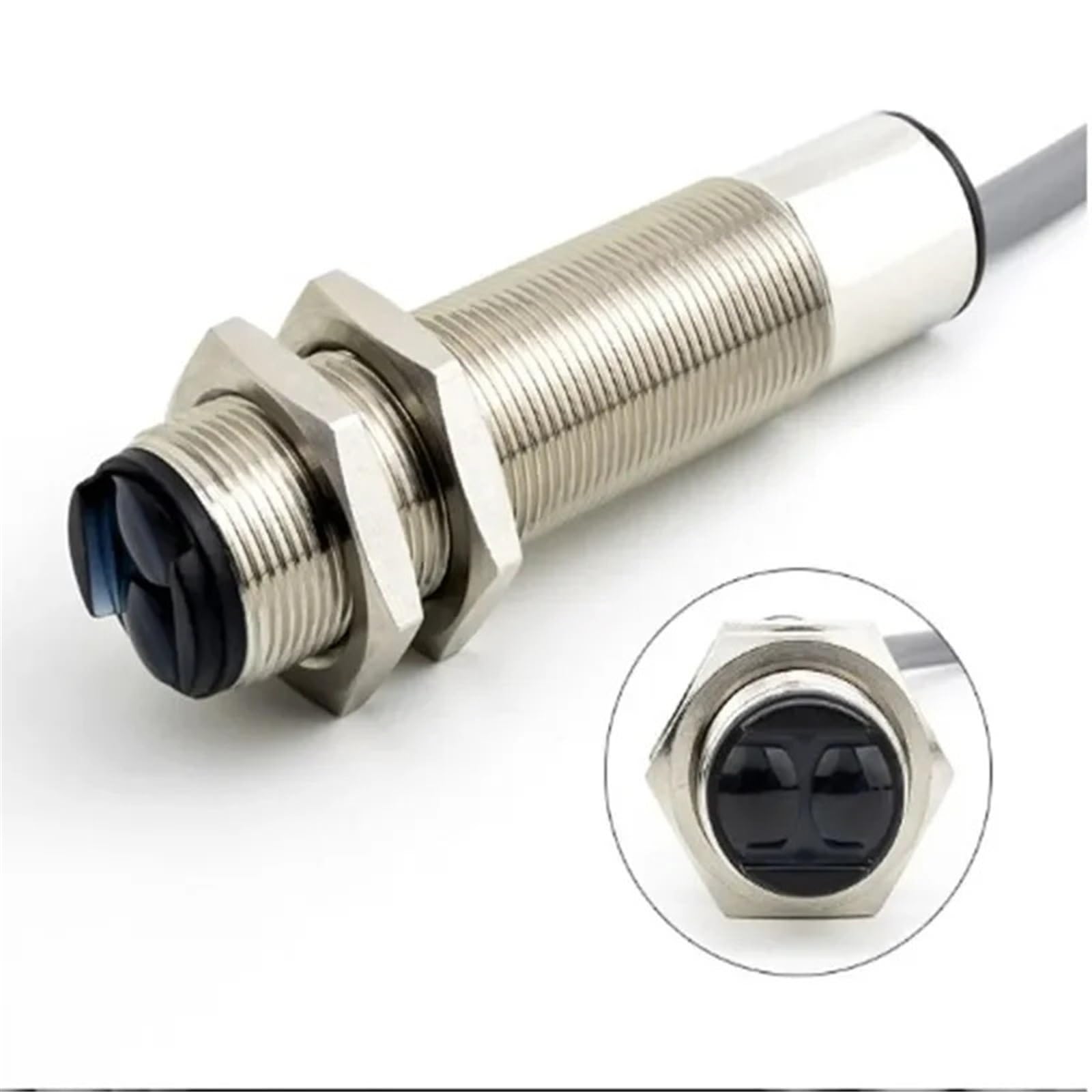 Pxqchavln M18 1M Pnp Open 1Pcs M18 Diffuse Reflection Photoelectric Switch Invisible Light Sensor Npn Pnp(M18 1M Pnp Open)