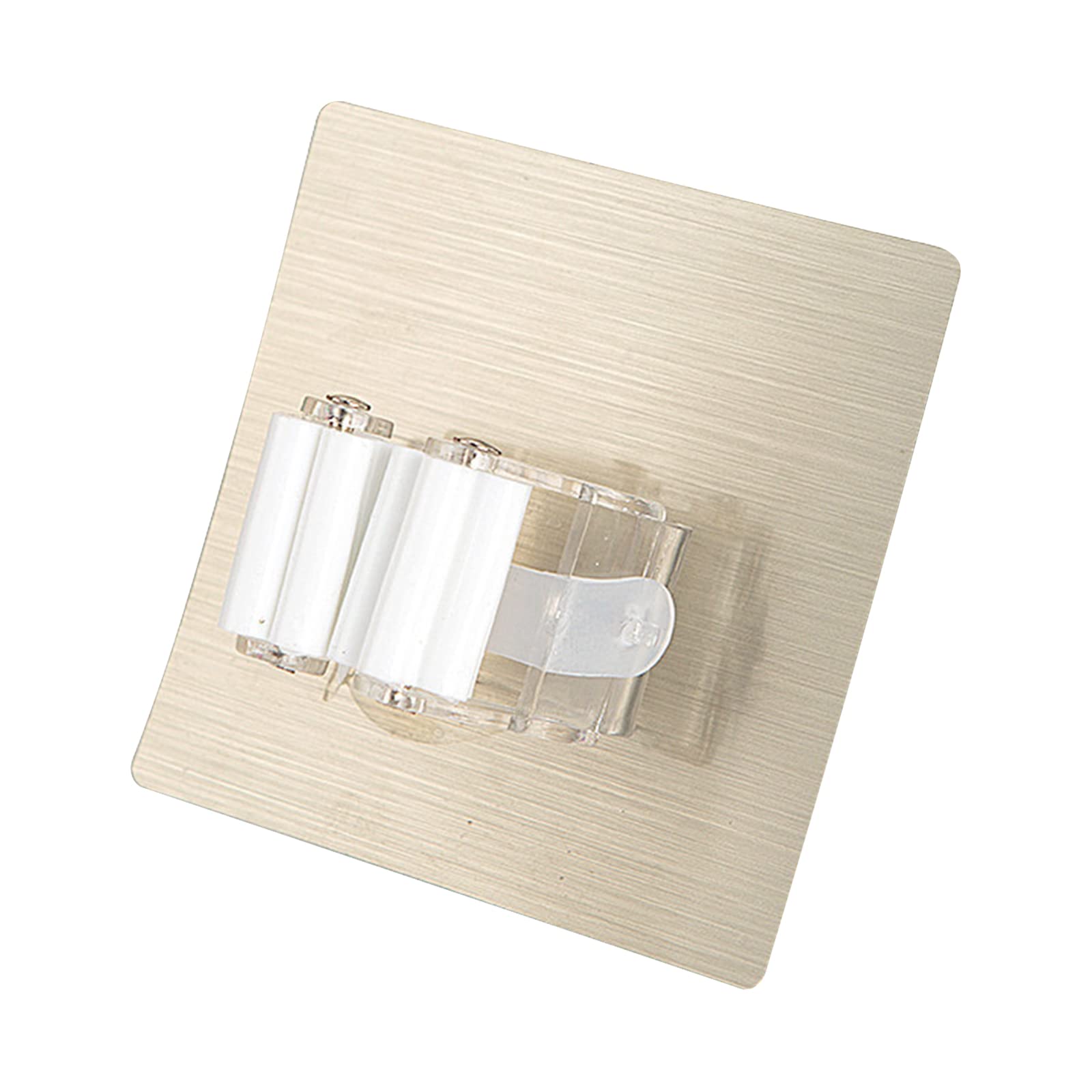 BUYAO Mop Holder Broom Holder Self-adhesive Broom Hanger Organizer Mop Storage Rack for Kitchen Bathroom Garden Garage