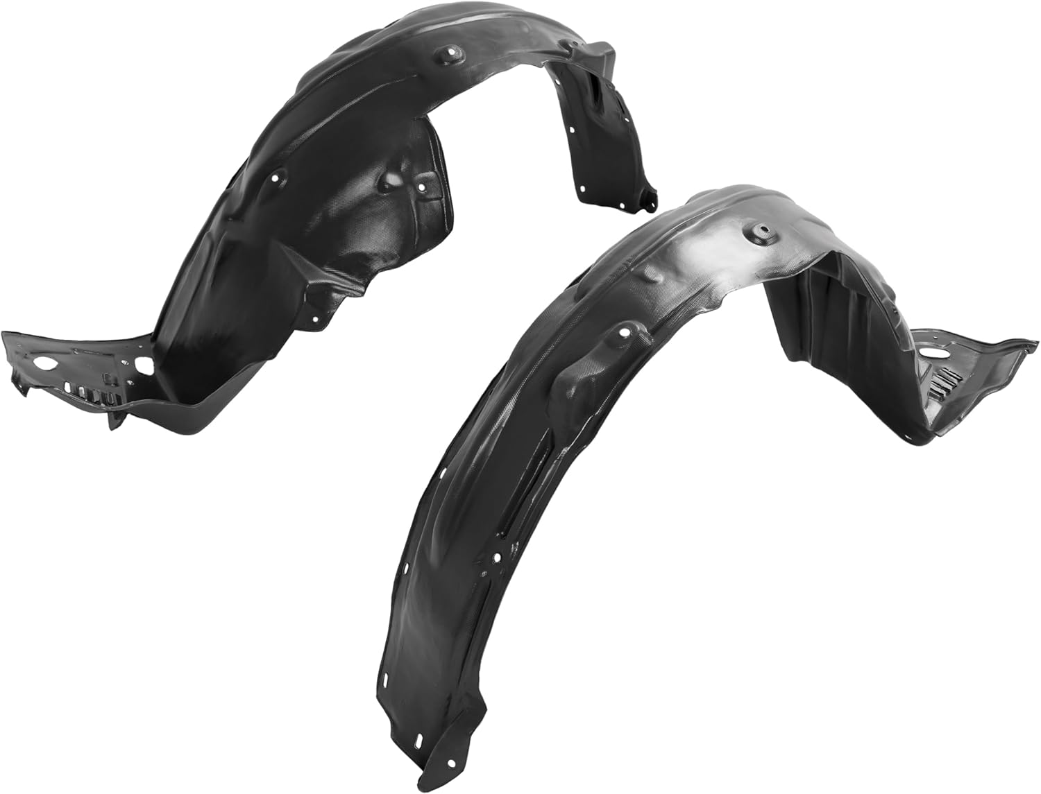 ECOTRIC Front Fender Liner Compatible with 2008-2012 Honda Accord Sedan Without Insulation Foam Replace for HO1249138 HO1248138 74100TA5A00 74150TA5A00 Inner Wheel Liner Splash