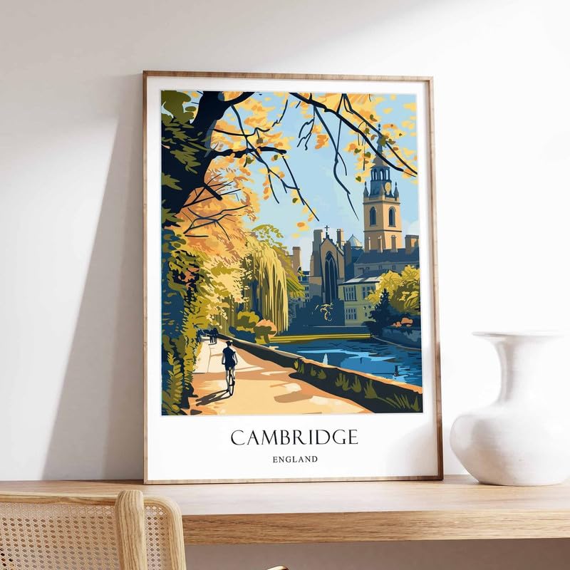 5 Cambridge Poster England Poster European Poster Cambridge University Poster Historical Poster Poster A1 - Wall Art Home Decor Movie Poster Canvas Film Cinema Retro Vintage Cult Classic Nostargic Sa