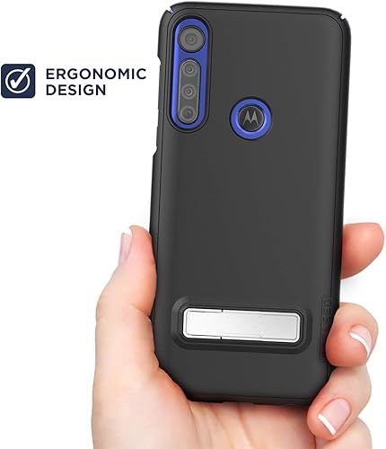 Miniatura 4 de Moto G Power 2020 - Funda para cinturón con función atril (Slimline) ultrafina con clip para Motorola G Power, color negro (Moto G Power)