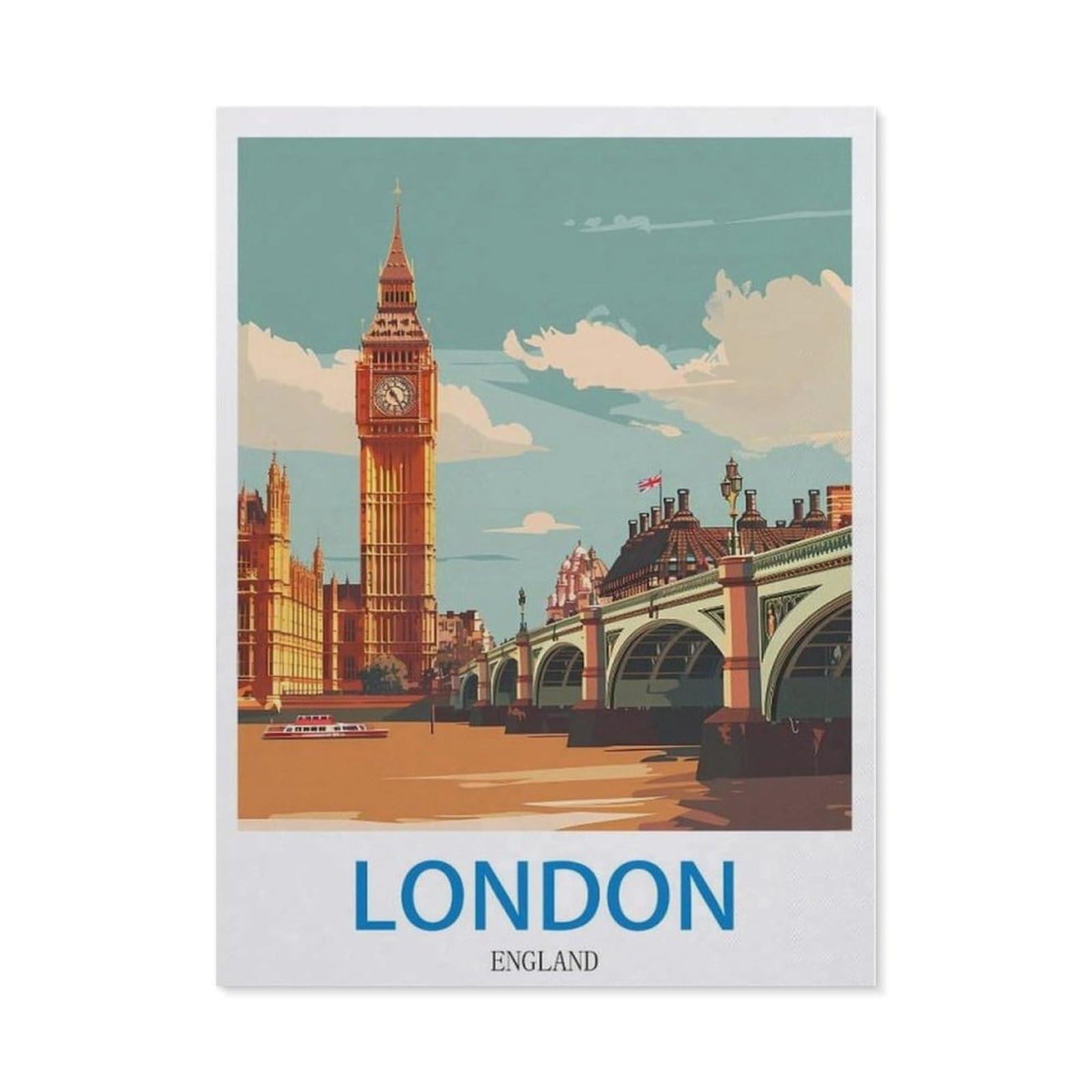 BEAYODKP 5D Diamond Painting Kits，London England（30 x 40 cm）
