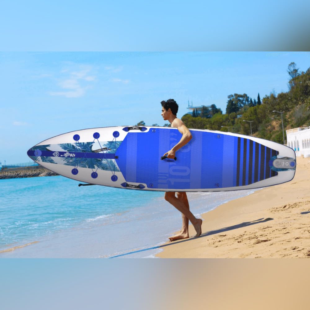 SUP SKIFFO nadmuchiwana deska surfingowa dla początkujących i zaawansowanych z akcesoriami