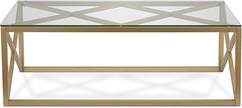 Miniatura 4 de Dixon - Mesa auxiliar rectangular de 46 pulgadas de ancho en níquel satinado