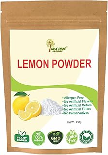 Lemon Juice Powder 250g Natural Vegan GMO Free Gluten Free- Drink Mixes Beverages Flavouring Baking Cooking Cookies Season...