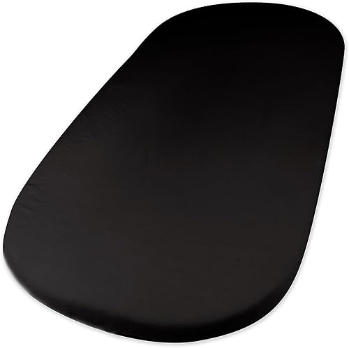 Miniatura 9 de HonestBaby Sábana bajera ajustable de algodón orgánico, color gris jaspeado, talla única