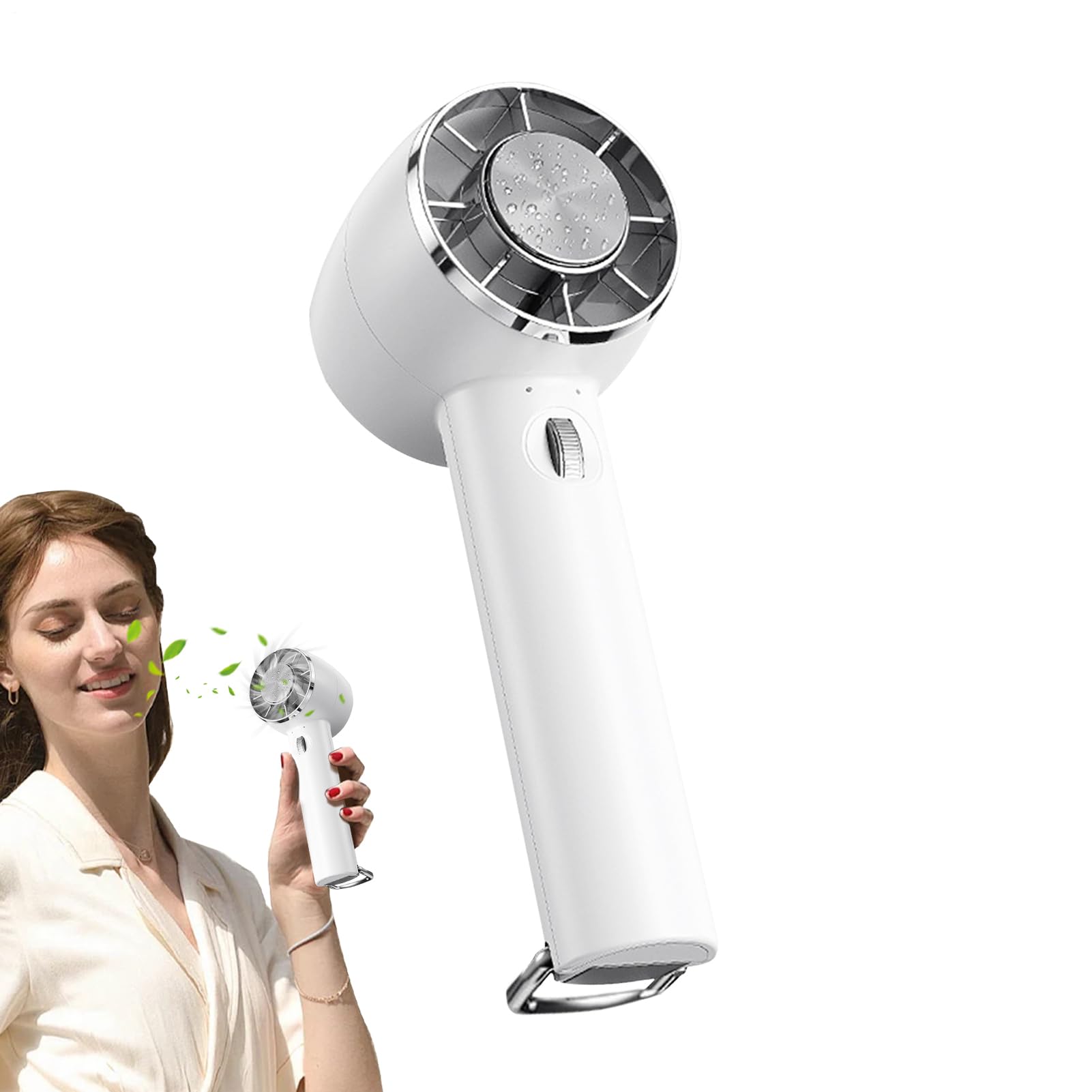Ventilateur à main avec compresse de glace pour un rafraîchissement immédiat